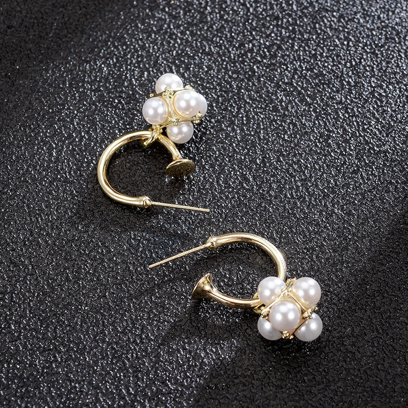 New Trendy Design Pearl Earrings Tassel Earrings