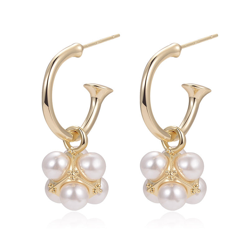 New Trendy Design Pearl Earrings Tassel Earrings