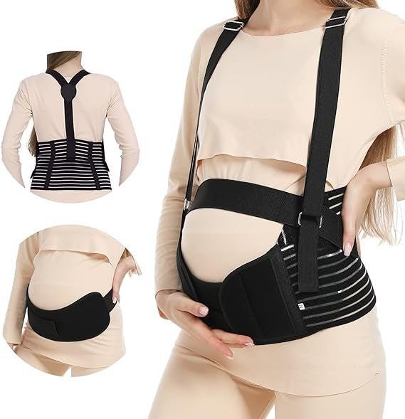Strap Pregnant Women's Three-piece Set Abdominal Belt